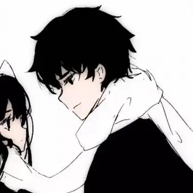 活出无人能比的精彩黑白卡通情侣头像一男一女