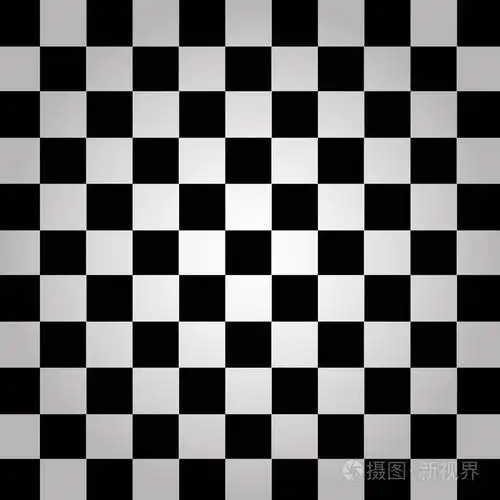 黑色和白色棋盘背景矢量eps10