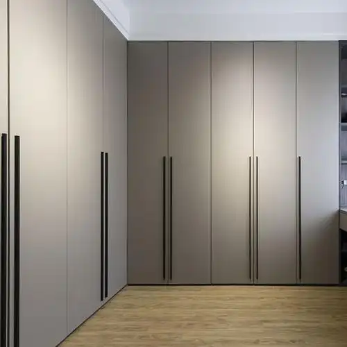 溪岸衣帽间定制现代简约平开门衣柜定做衣帽间主卧轻奢衣柜定制