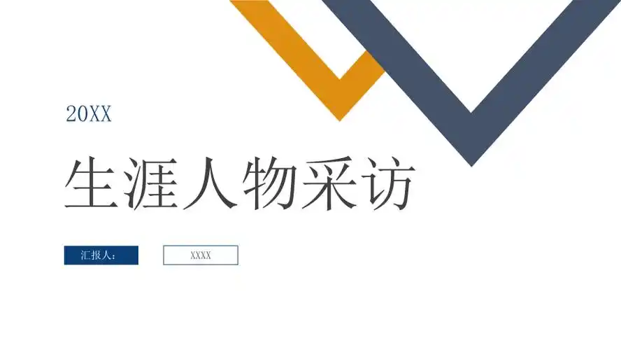 生涯人物采访ppt课件