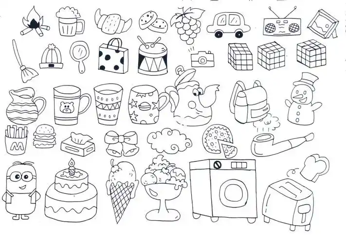 可爱简笔画合辑一