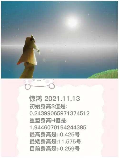 这身高我大概就是光遇里的天选之子