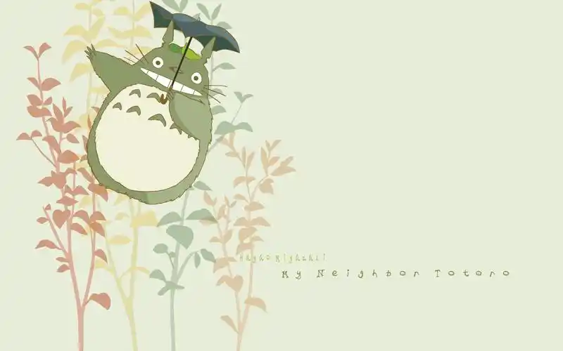 精选可爱龙猫简约高清图片电脑桌面壁纸下载