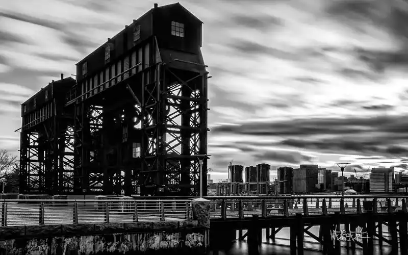 美国纽约城市风光黑白风景桌面壁纸