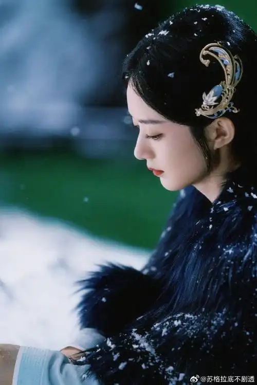 赵丽颖雪中剧照