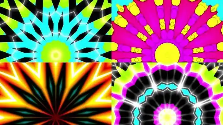 色彩绚丽儿童走秀t台秀儿童服装走秀背景