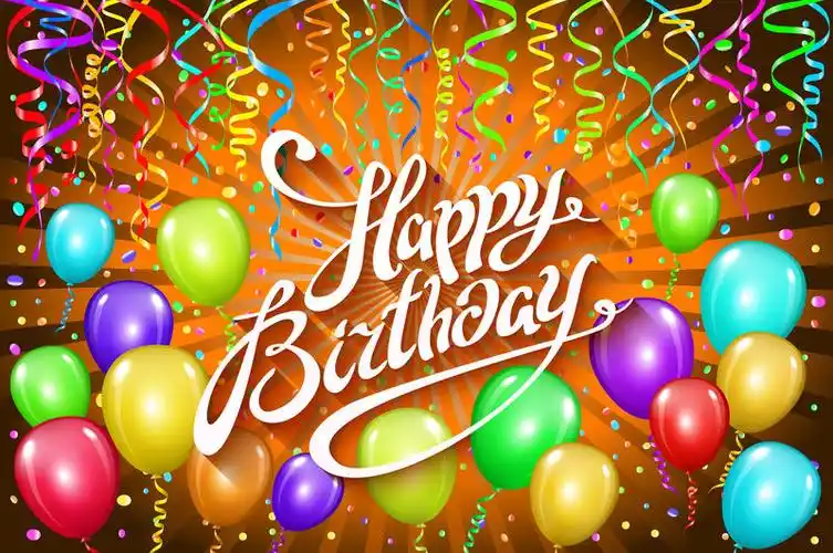 生日快乐庆典设计,矢量彩色彩纸元素,贺卡模板紫罗兰色背景