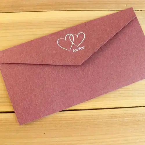 实体厂家开窗彩色信封印刷 感谢信 外贸信封带口水胶定做