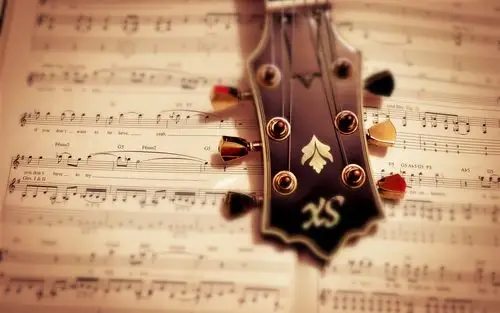 音乐,乐谱,吉他,唯美,静谧,你是我心内的一首歌,,静物,音乐之声音乐