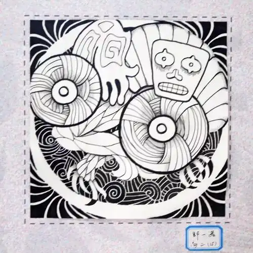 灵动余杭学子设计的良渚文化丝巾有望制成成品