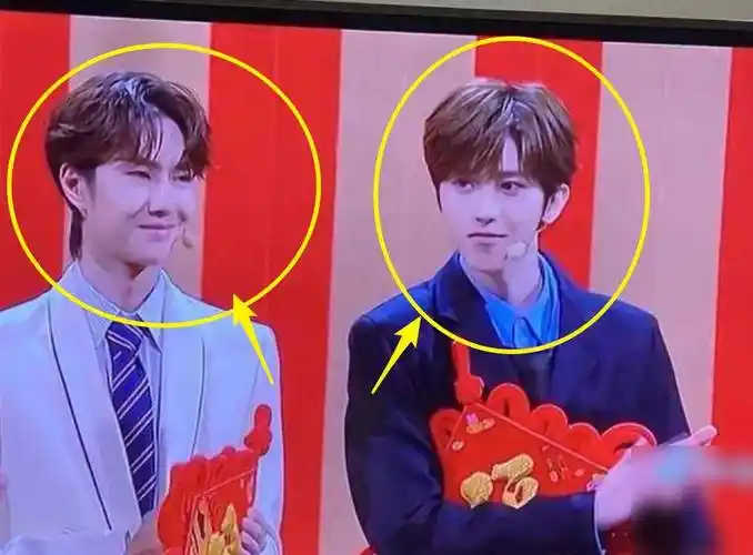 蔡徐坤王一博录节目站一起,脱离后期精修,真实颜值对比很显然
