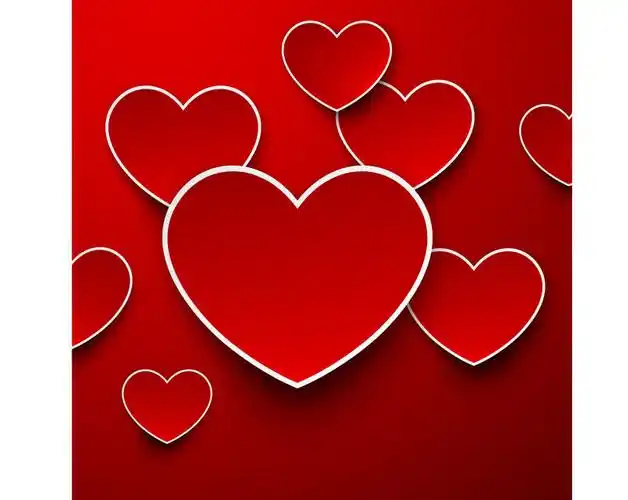 精美心形图案背景矢量设计