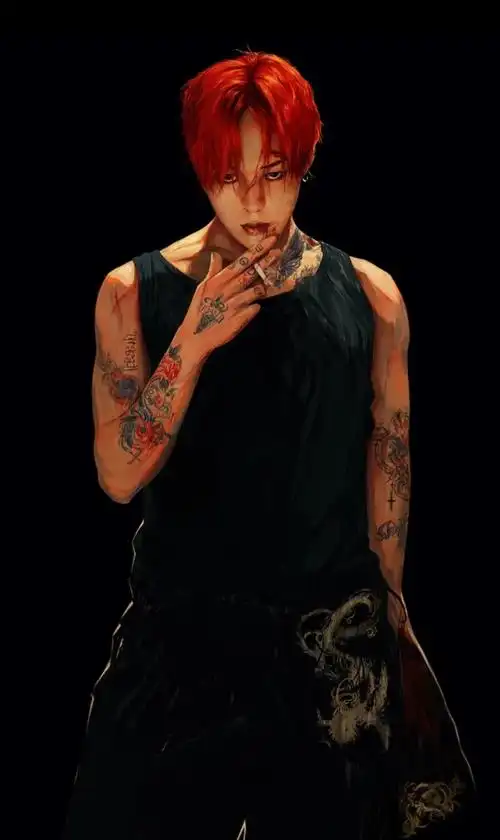 权志龙壁纸,手绘