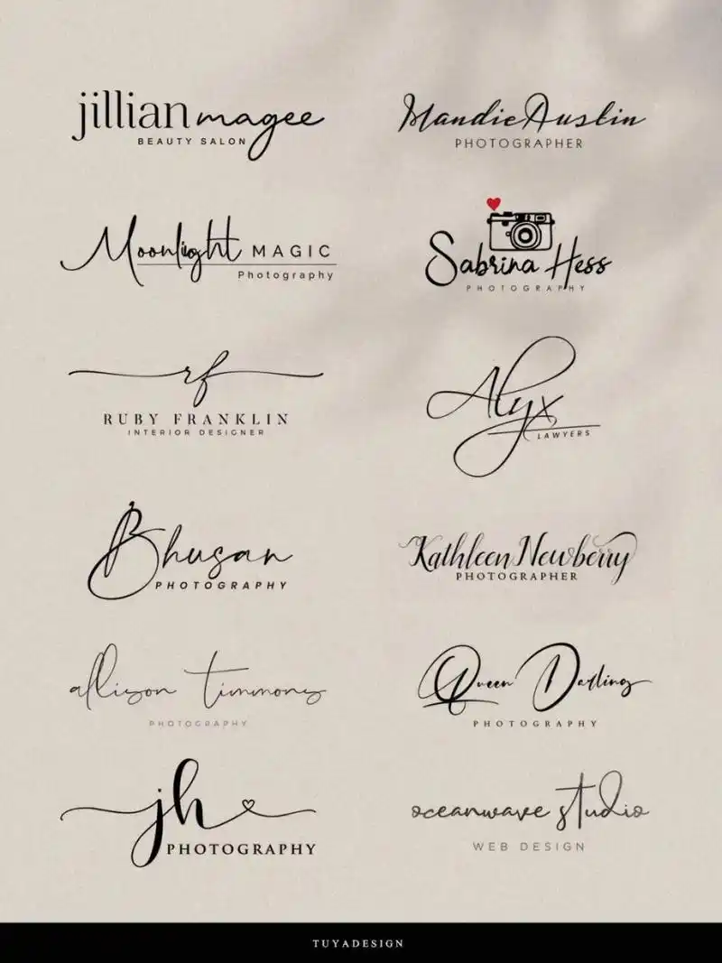 摄影水印简约水印签名手写水印英文水印字体 #水印设计# #摄影水印