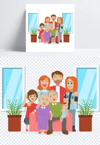 三代同堂全家福