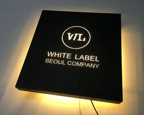 门面招牌发光字定制门头复古生锈灯箱广告牌led悬空背发光招牌字