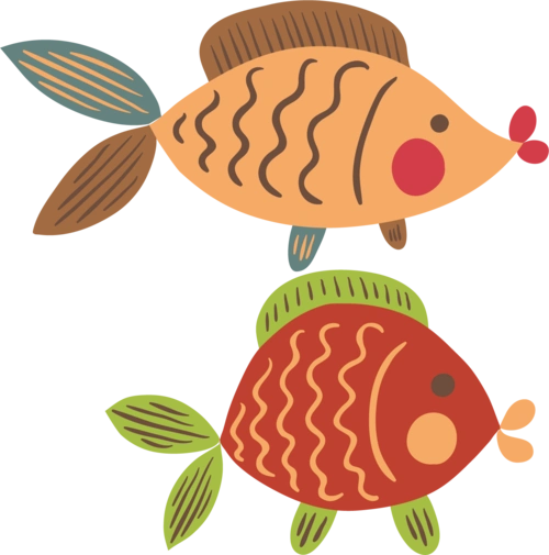 手绘卡通鱼图片大全