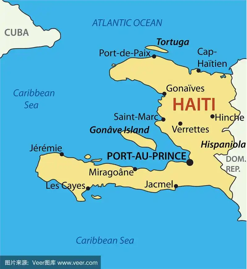 海地共和国-地图
