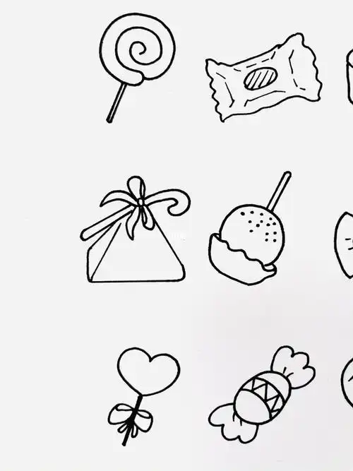 糖果图片简笔画糖果图片简笔画图片大全可爱