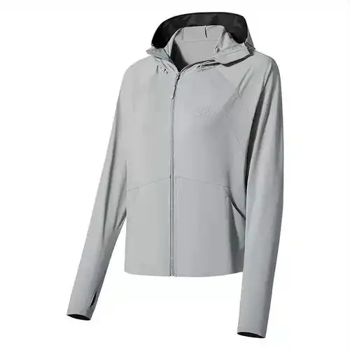 ojs防晒衣女夏季黑胶帽檐upf50防紫外线原纱冰感防晒服外套皮肤衣