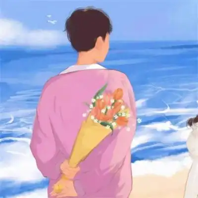 高级不易撞的好看手绘动漫情侣头像