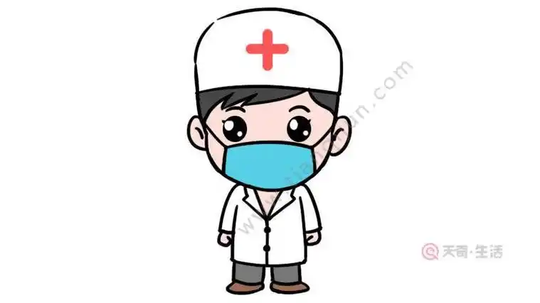 医生戴口罩的简笔画步骤 医生戴口罩的简笔画教程