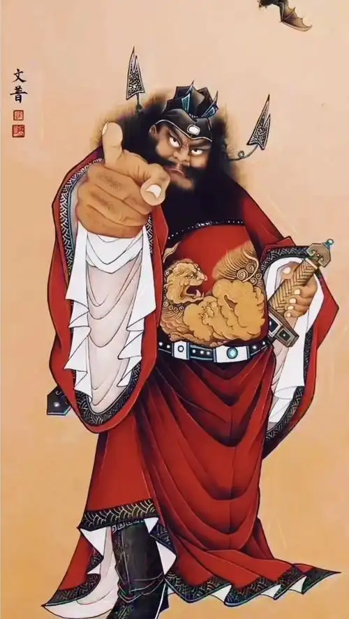 钟馗伏魔 豹头环眼虬髯翁  色正芒寒气如虹  杀鬼常留三分慈  英雄