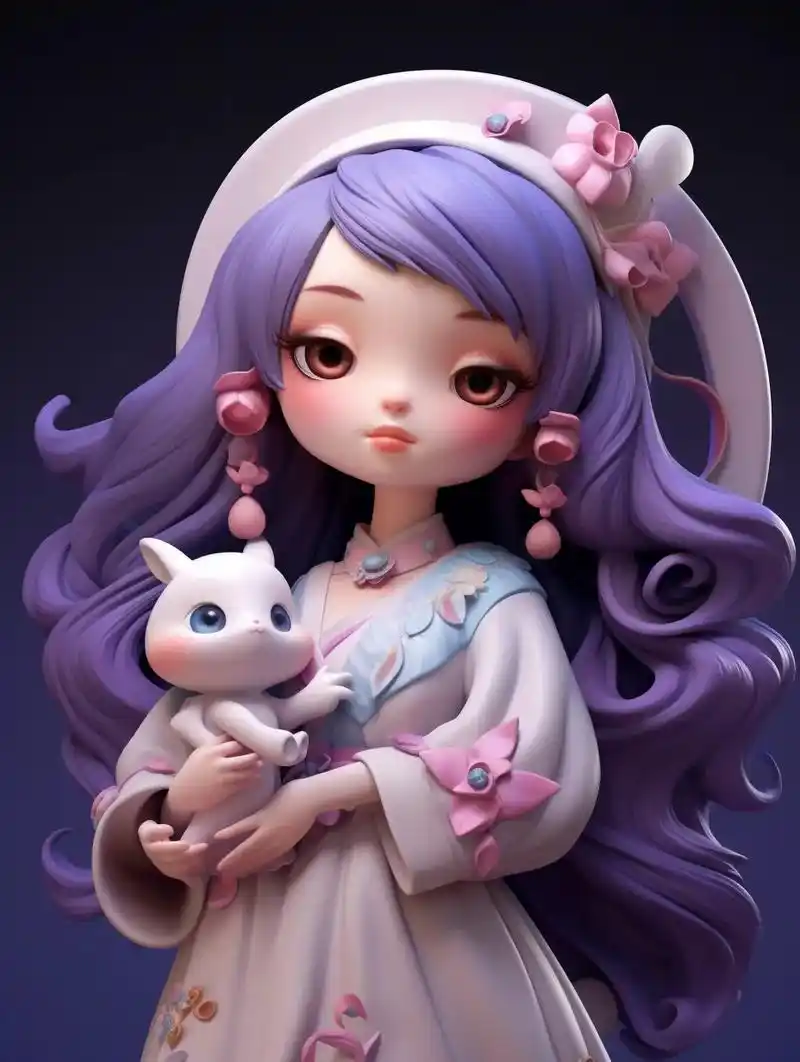 热搜 #手机壁纸 q版嫦娥 #欢迎取图 #万能去水印精灵 - 抖音