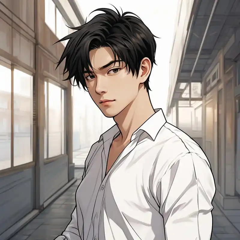 99唯美白衬衫男生头像92