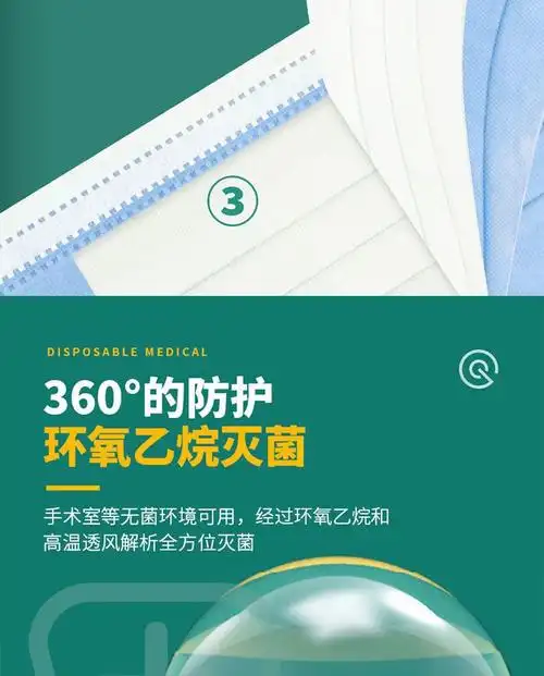 利康医用外科口罩三层防护灭菌级一次性医科外用防飞沫独立包装口罩