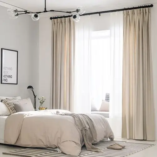 北欧风家装窗帘这样选购瞬间空间大一倍