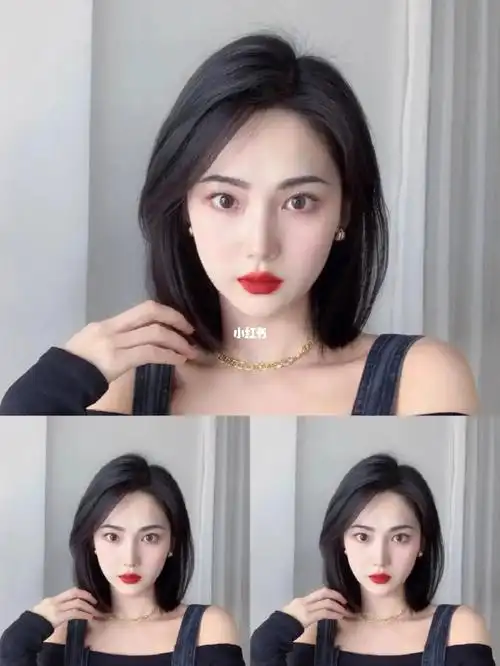 少女系减龄齐肩短发推荐,超级显脸小的一款发型,蓬松感让整个头发包住