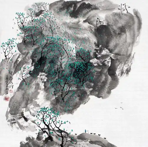 刘燕声写意小品山水画若干