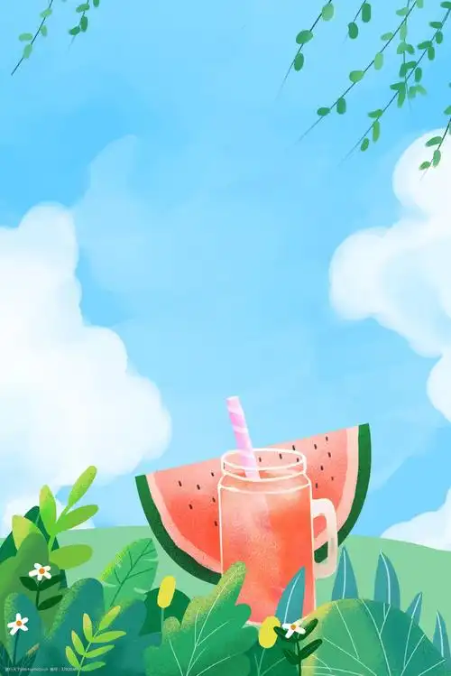 夏季西瓜主题背景