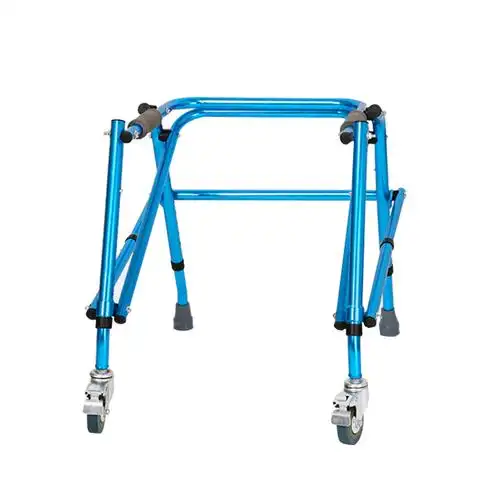 雅德儿童助行步行小孩行走辅助器四脚拐棍折叠助行器器械