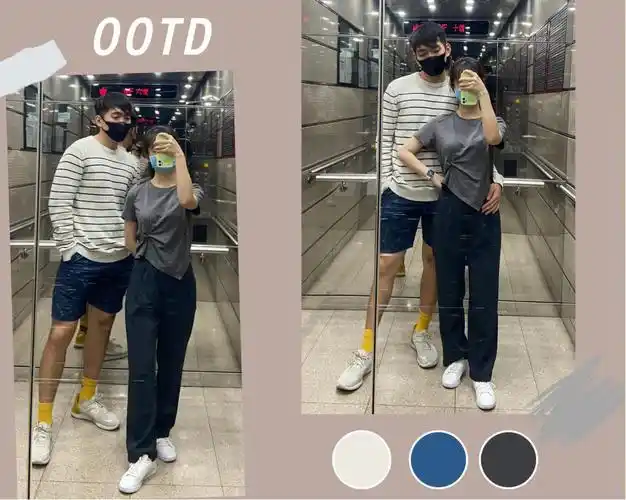 ootd20厘米的身高差的情侣日常穿搭