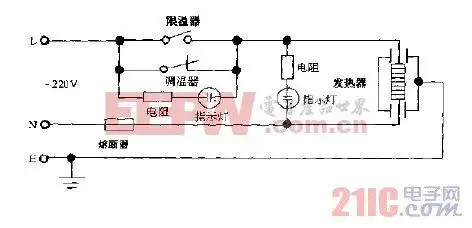 三角crj120a型多功能不粘电热锅电路图