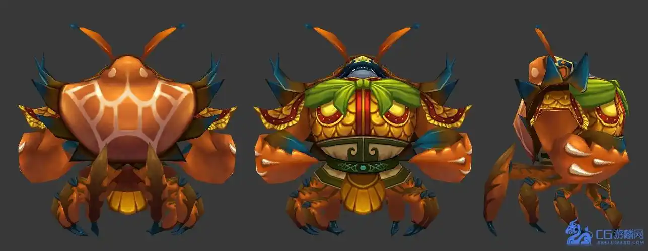 q版蟹将角色模型