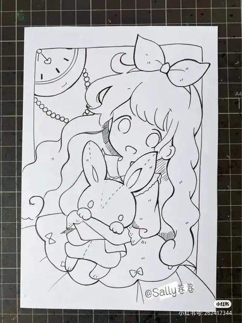 后面有绘画过程#小红书助手  #小红书流量  #绘画  #绘画临摹