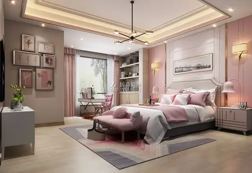 鼎峰尚境600平方米现代简约风格别墅户型儿童房装修效果图