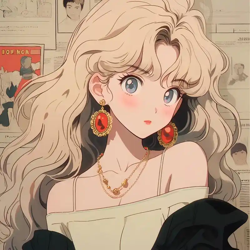 好看的复古旧漫风格的女生头像来啦!