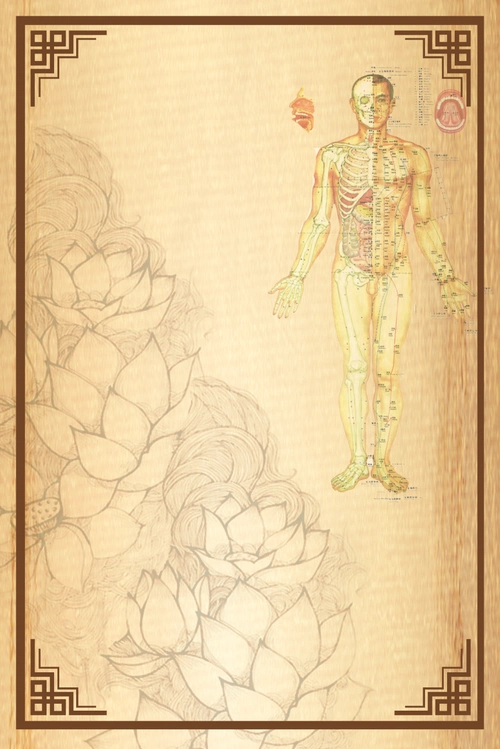 美容养生传单背景