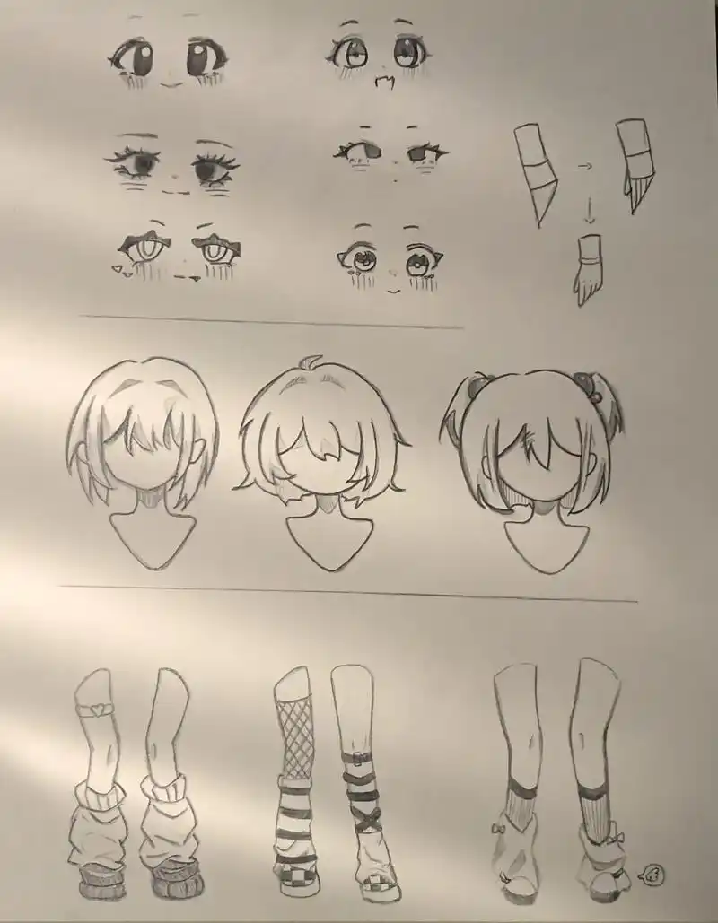 卡通人物教程#一学就会系列 #q版人物 - 抖音