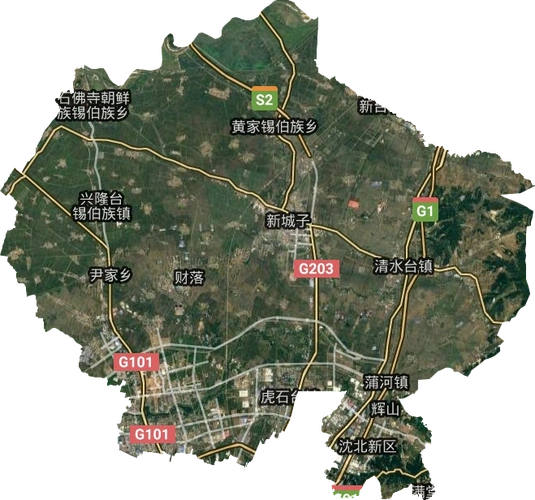 沈北新区高清电子地图