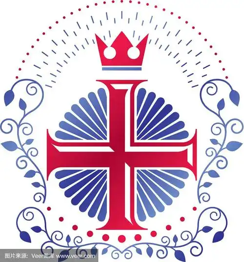 十字宗教图形徽章创建使用