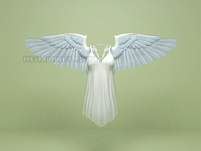 翅膀 连衣裙 吊带长裙 可爱的天使吊带裙 天使翅膀 带简单绑定 max