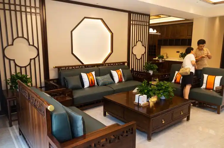 沙发客厅中式现代380m05别墅豪宅设计图片赏析--土巴兔装修效果图