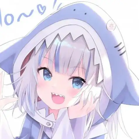 二次元动漫头像女可爱呆萌梦幻蓝色系2021最新