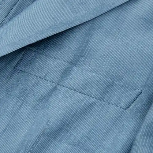 【21春夏】liu·jouomo/liu·jouomo浅灰蓝色经典版 简约清晰年轻时尚