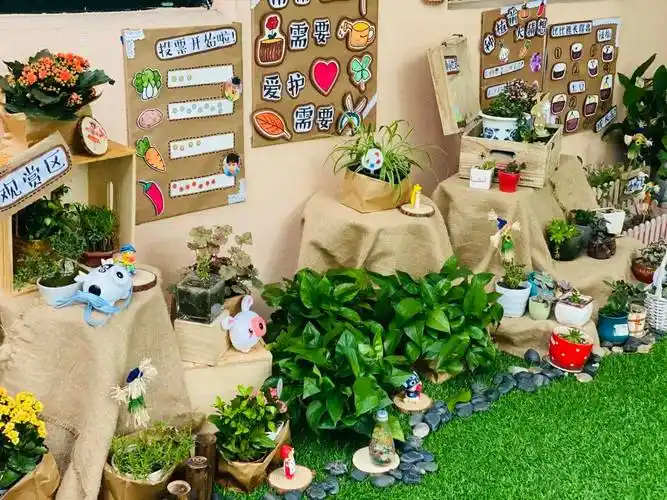 创意环创幼儿园春季植物角环境布置春日美景尽收眼底